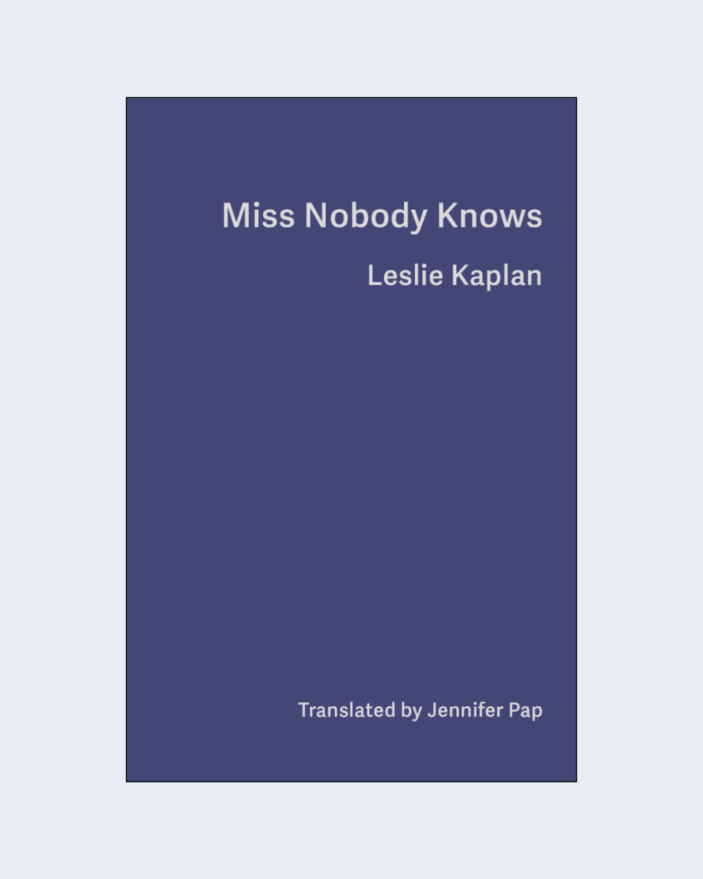 MISS NOBODY KNOWS