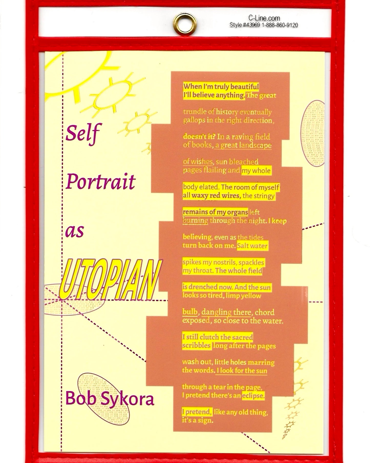 SELF PORTRAIT AS UTOPIAN (JOB TICKET HOLDER BROADSIDE SERIES #1)