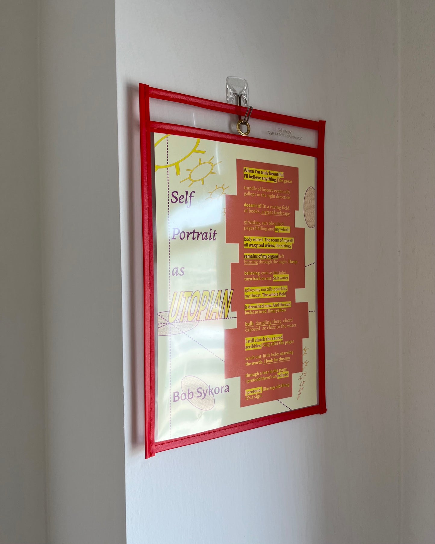 SELF PORTRAIT AS UTOPIAN (JOB TICKET HOLDER BROADSIDE SERIES #1)