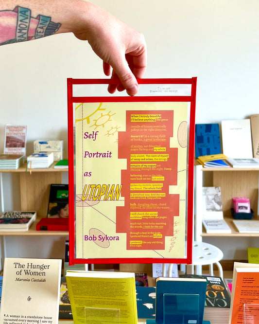 SELF PORTRAIT AS UTOPIAN (JOB TICKET HOLDER BROADSIDE SERIES #1)