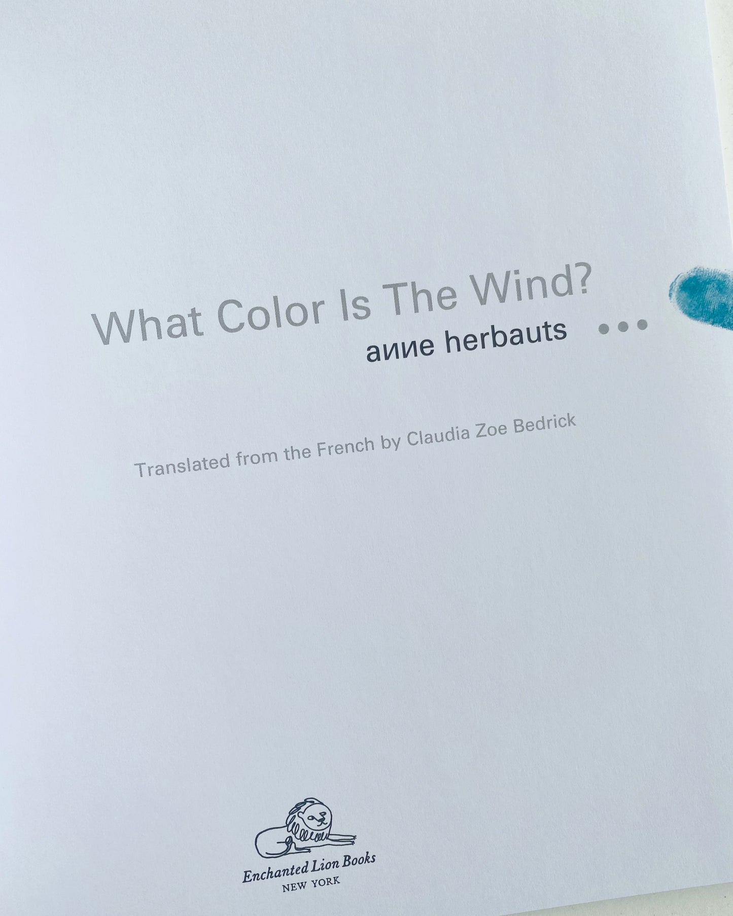 WHAT COLOR IS THE WIND?