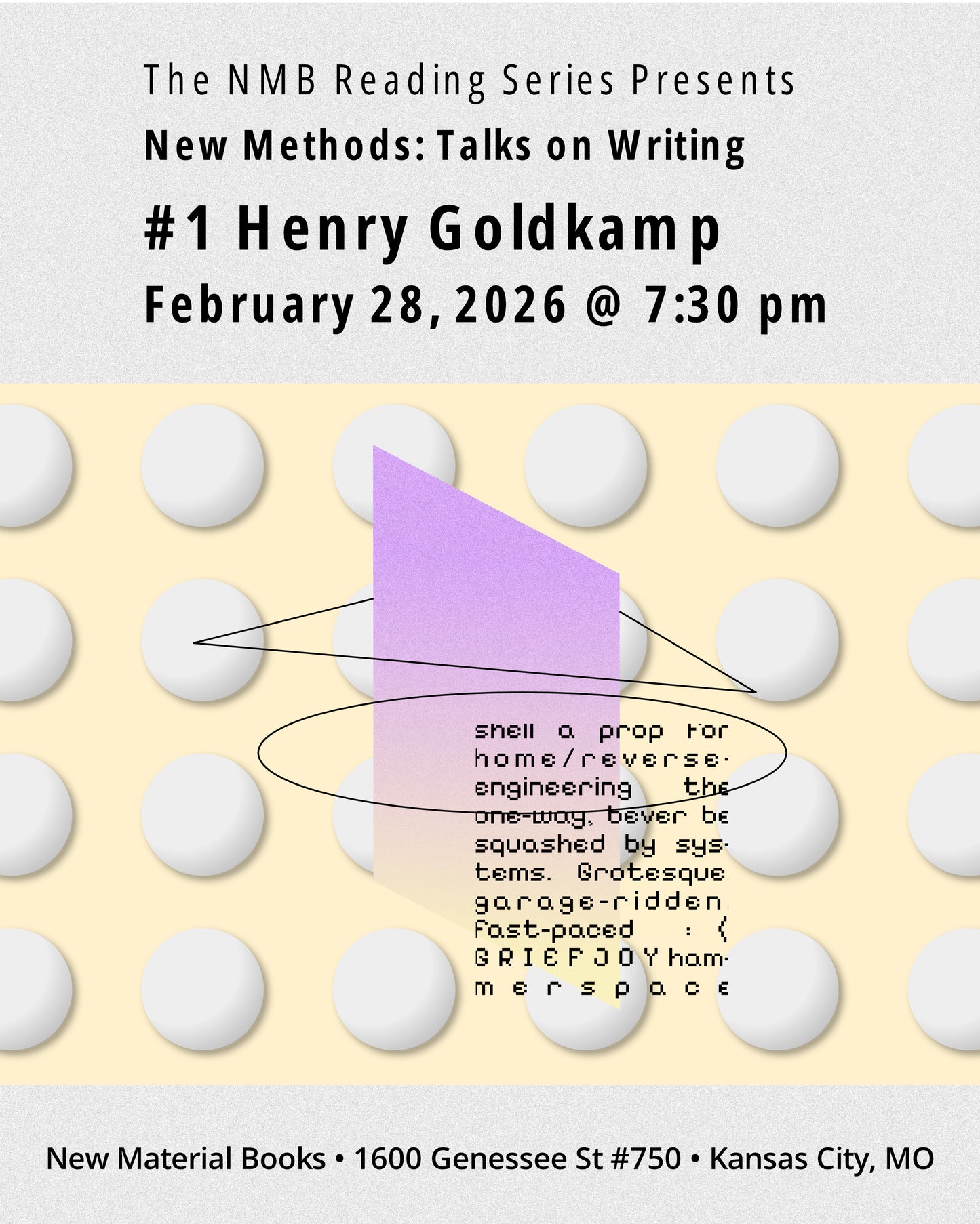 NMB READING SERIES POSTER