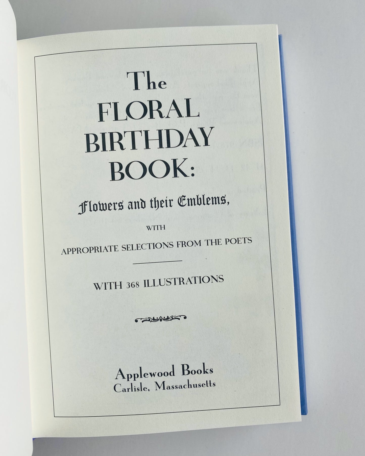 THE FLORAL BIRTHDAY BOOK