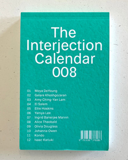 THE INTERJECTION CALENDAR 008