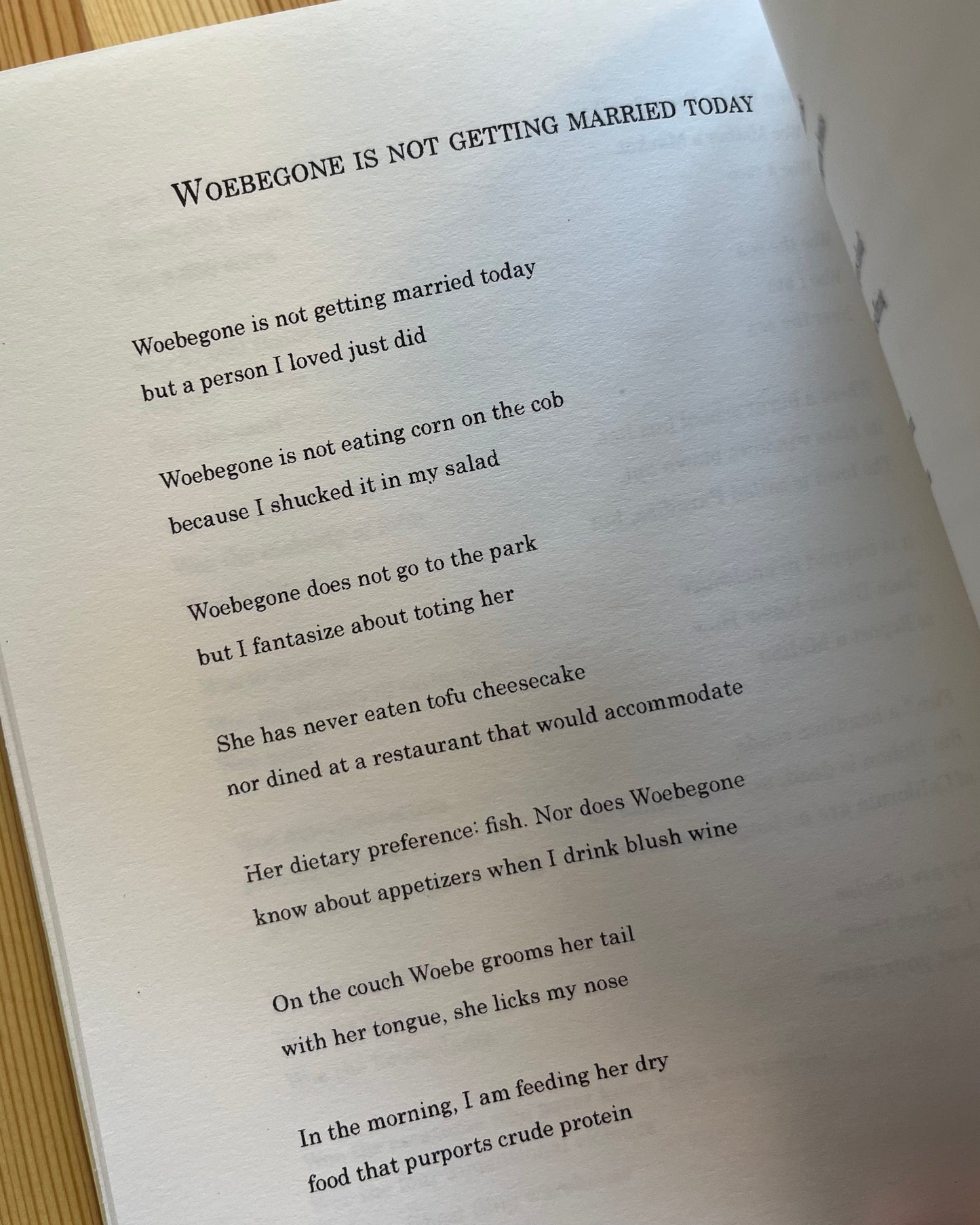 WOEBEGONE AND OTHER POEMS