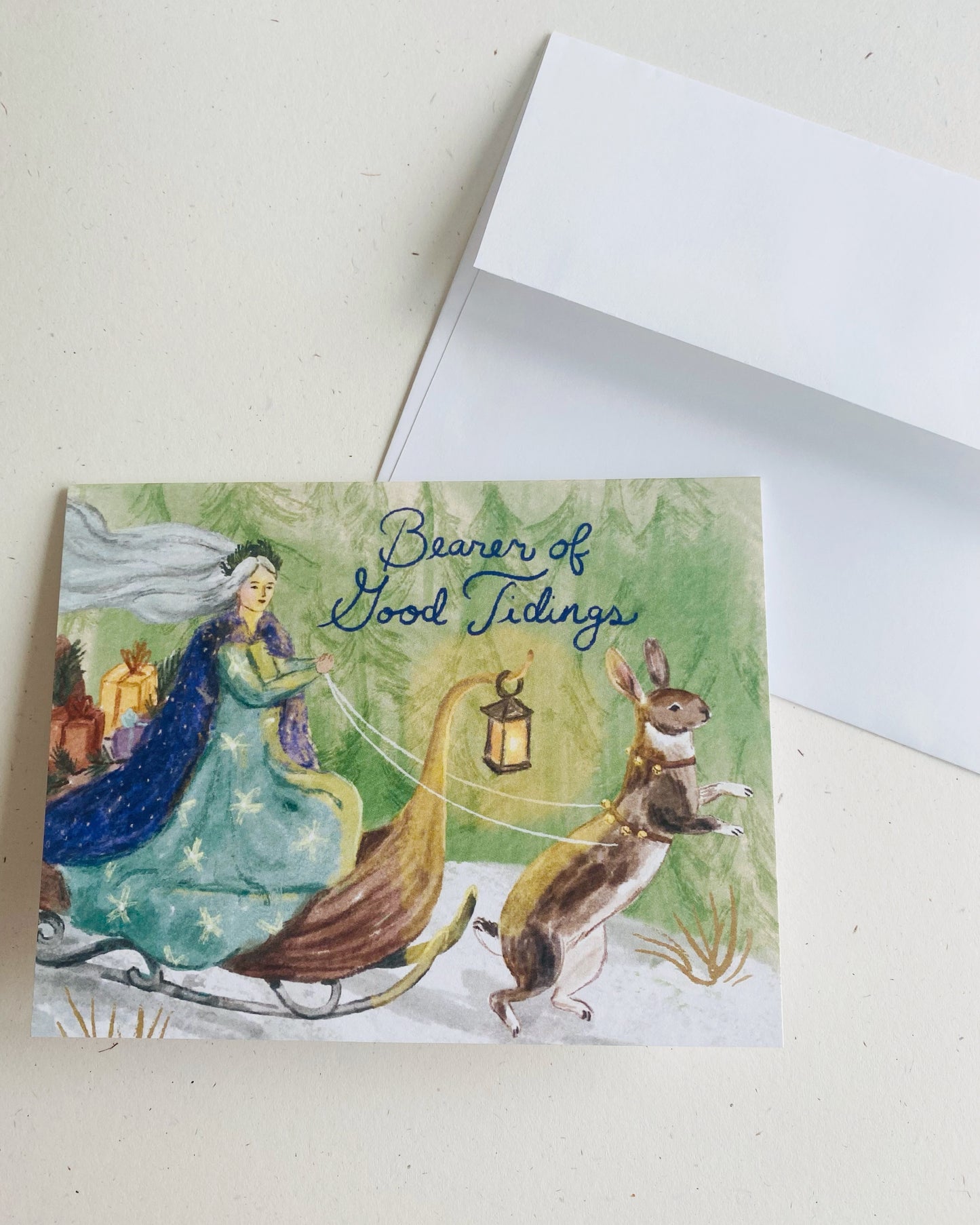 RABBIT SLEIGH CARD