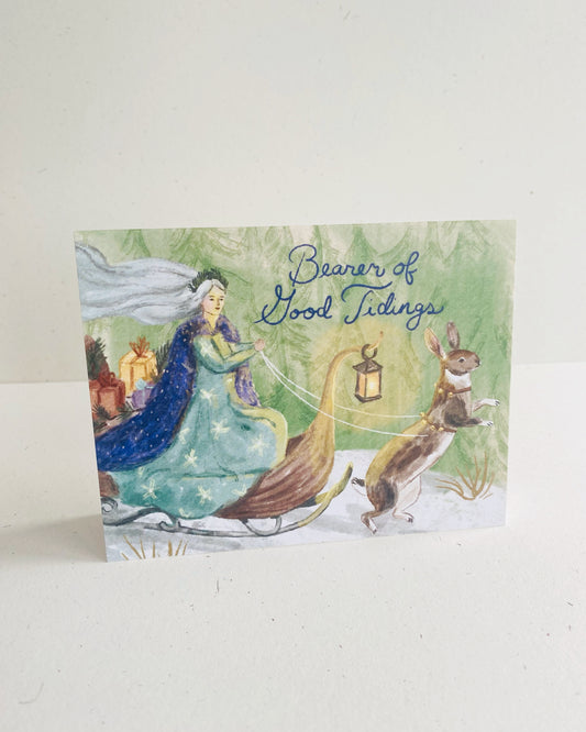 RABBIT SLEIGH CARD