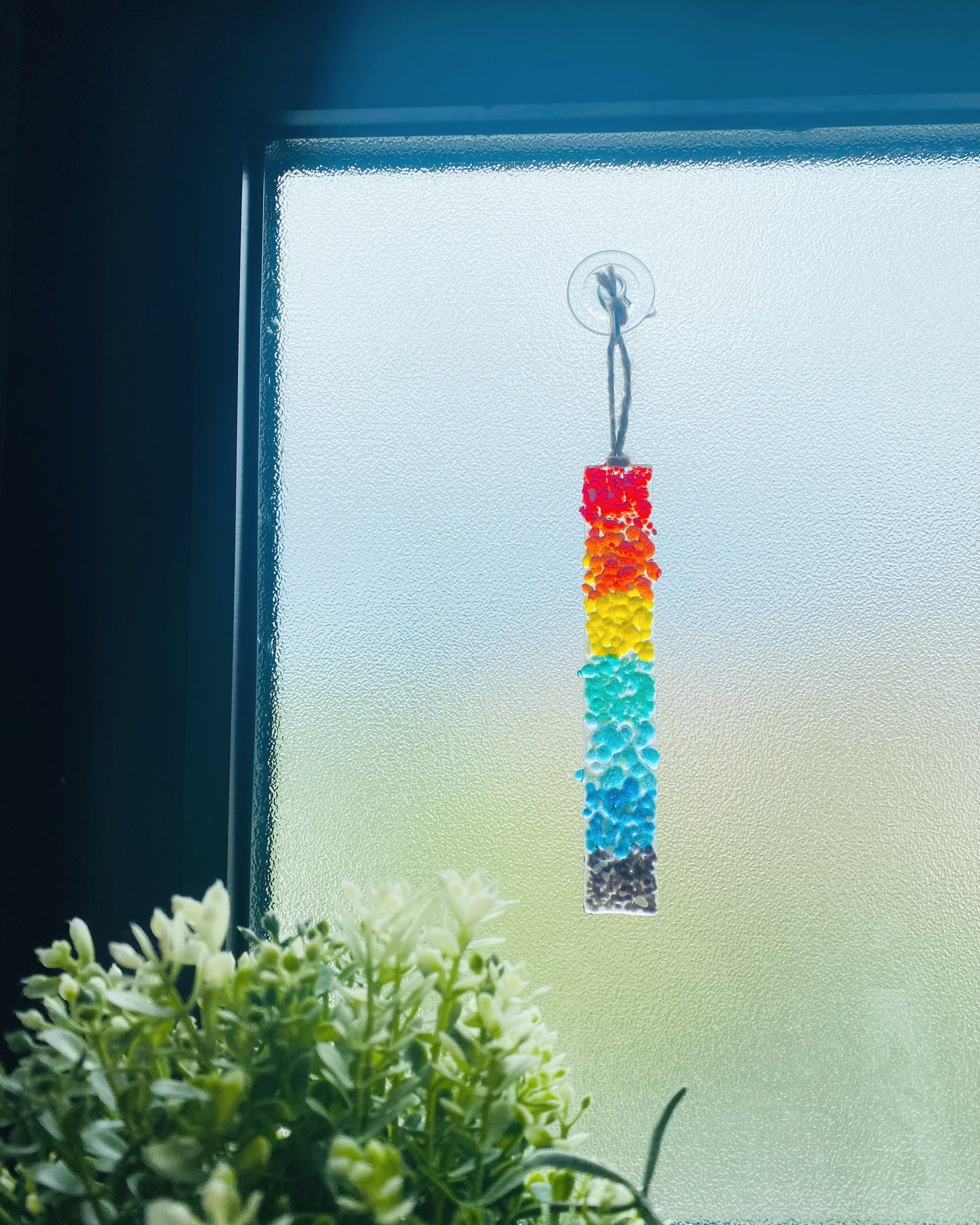 SCRAP GLASS SUNCATCHER