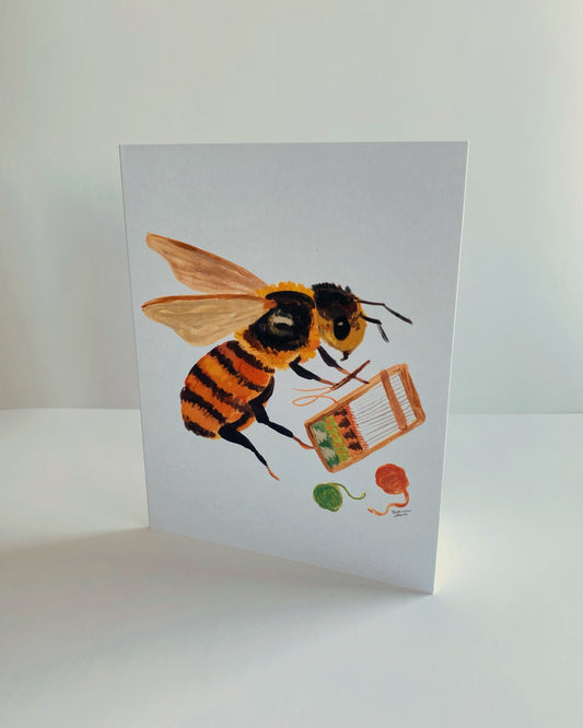 WEAVING BEE CARD