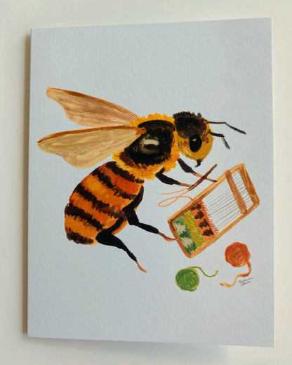 WEAVING BEE CARD