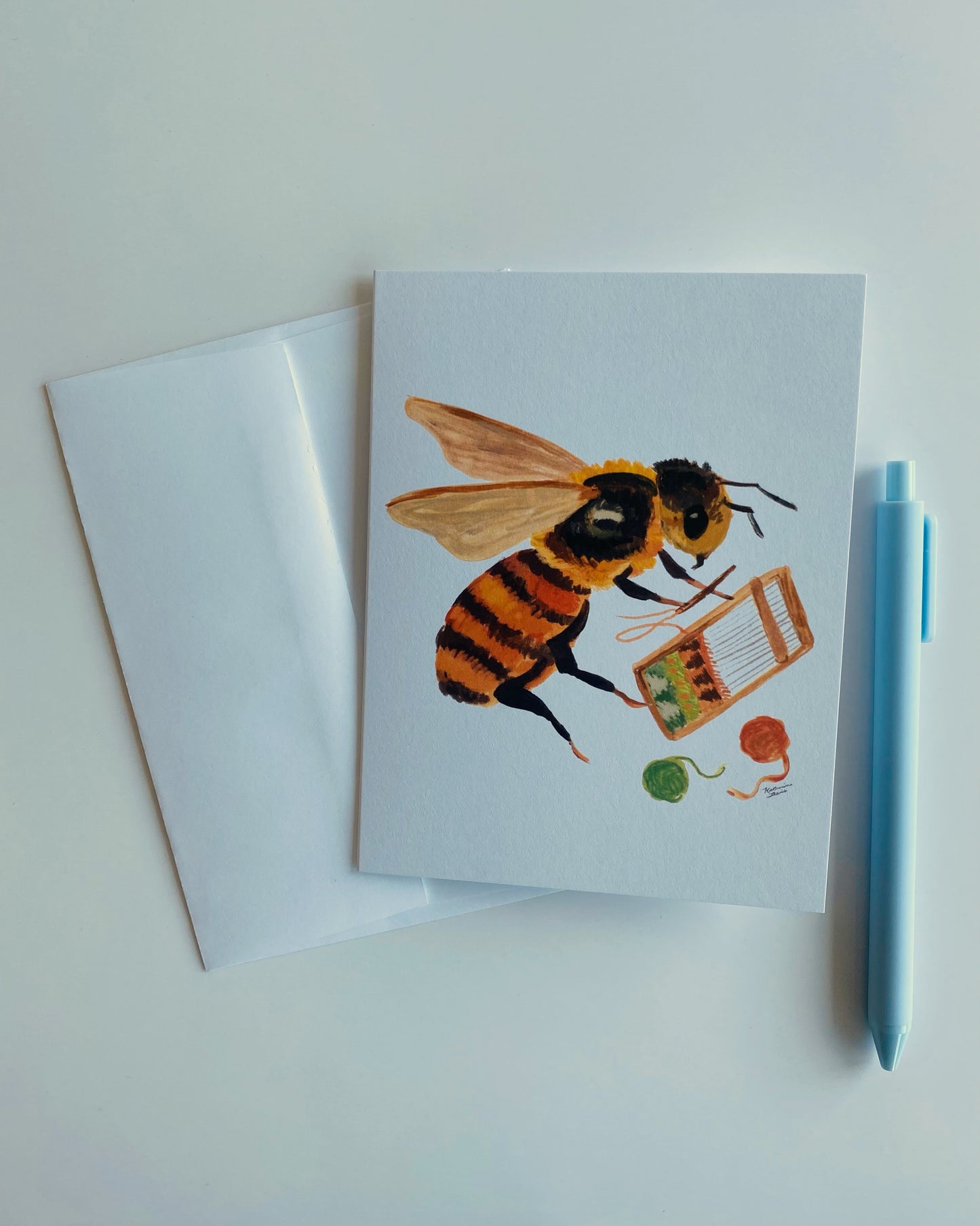 WEAVING BEE CARD