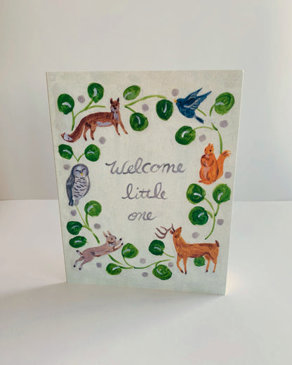 WOODLAND WREATH CARD