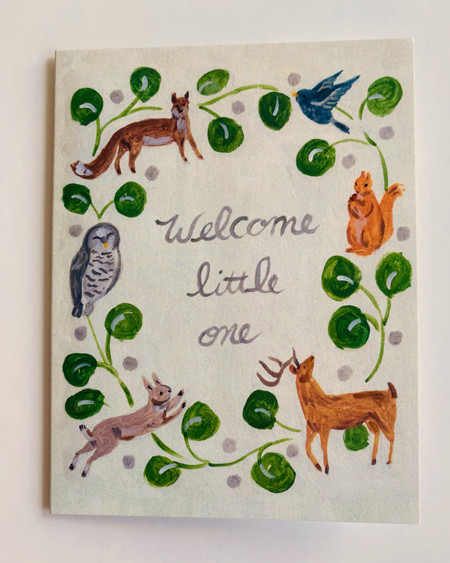 WOODLAND WREATH CARD